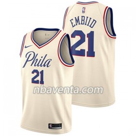 Camiseta Hombre Philadelphia 76ers Joel Embiid 21 Nike City Edition Swingman